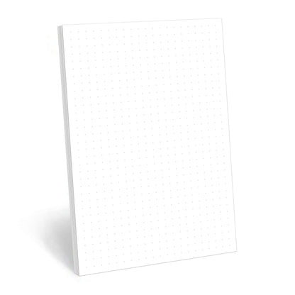321Done Dot Grid Notepad – Dotted Graph Paper, Small (5.5x8.5) – Made in USA – 50 Sheets Dotted for Bullet Planning Journaling Thick Paper 1/4 (0.25) Dots Notes Sketching Writing Smooth White