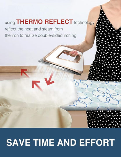 Ironing Board Cover and Pad, Resist Scorching and Staining, 15x54 Reflective
