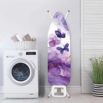 Purple Butterfly Ironing Board Cover Marble Iron Board Cover Protector Novelty