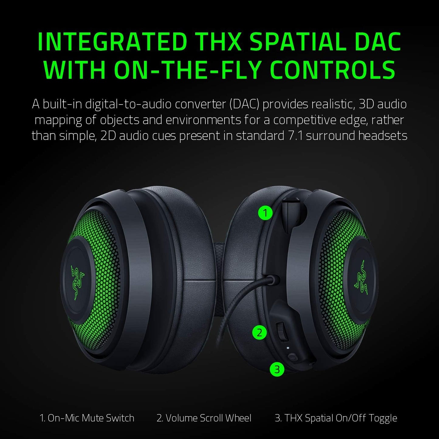 Razer Kraken Ultimate RGB USB Gaming Headset + Base Station V2 Chroma Bundle: Classic Black
