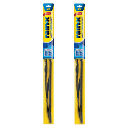 Rain-X 820149 WeatherBeater Wiper Blades, 22" Windshield Wipers (Pack of 2), Automotive Replacement Windshield Wiper Blades That Meet Or Exceed OEM Quality And Durability
