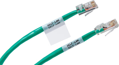 Brady Authentic (M21-1250-427) Self-Laminating Wire Wrap for Control and Electrical Panels, Datacom Cable, Black on White- For M210, M210-LAB, M211, BMP21-PLUS and BMP21-LAB Printers, 1.25" W 14' L