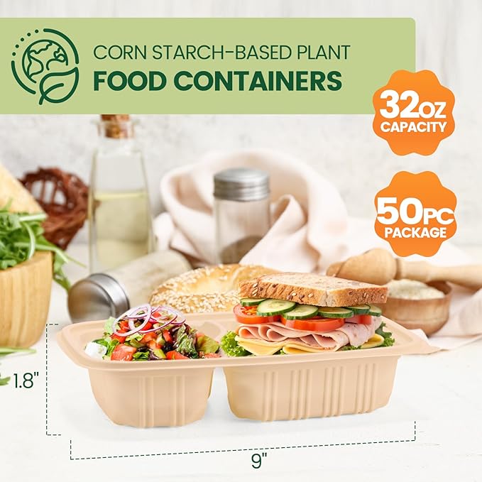 100 Piece Meal Prep Containers Reusable