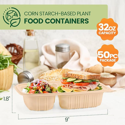 100 Piece Meal Prep Containers Reusable