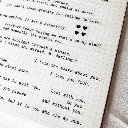 Esland 100+ Love Quotes Inspirational Motivational Scripts Planner Stickers Typewriter Style Sayings Letters Aesthetic Journal Diary Scrapbook Art Crafts Accessories 4 Sheets