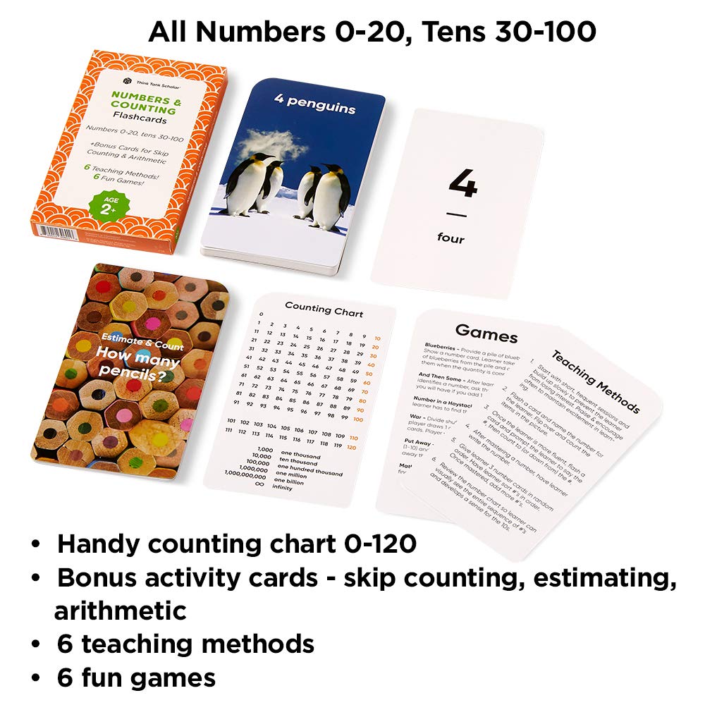Award-Winning Flash Cards for Preschool & Kindergarten – 5-Deck Set, 180 Jumbo Cards – Learn Alphabet, Numbers, Colors, Shapes, First Words, Opposites & Rhyming – for Kids Ages 2–5