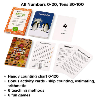 Award-Winning Flash Cards for Preschool & Kindergarten – 5-Deck Set, 180 Jumbo Cards – Learn Alphabet, Numbers, Colors, Shapes, First Words, Opposites & Rhyming – for Kids Ages 2–5