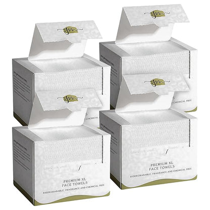 Disposable Face Towels – 200 Count Biodegradable Dry Wipes