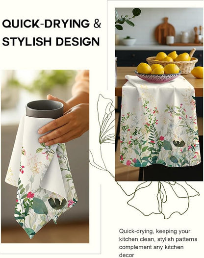 Flour Sack Kitchen Towels Set of 2-18x26 Cotton Dish Towels
