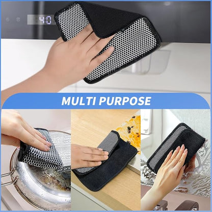 KinHwa Kitchen Washcloths for Dishes Absorbent Microfiber Dish Cloths Quick Dry