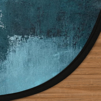 Round Area Rug 3 ft - Abstract Watercolor Washable Circle Rugs Non Slip Round Floor Mat - Soft Large Carpet for Living Room Nursery Bedroom Kitchen