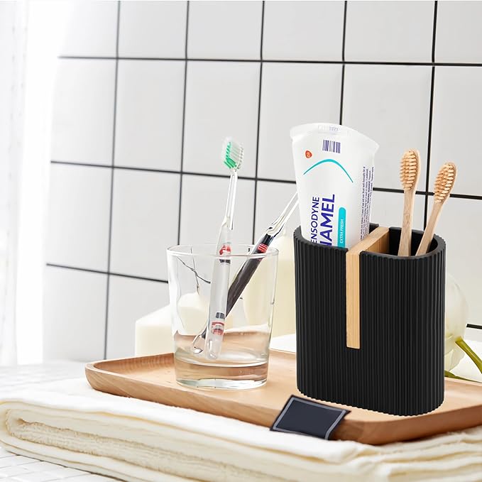 rejomiik Matte Black Toothbrush Holders Electric Toothbrush Holder