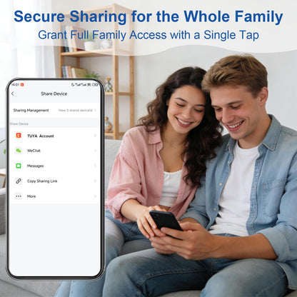 WARROXIDE WiFi Door Window Alarm, Smart Contact Sensor with APP Alerts & Sound Light Alarm, DIY Home Security System for House, Apartment, Office (Battery Not Included)