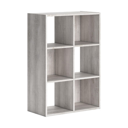 Signature Design by Ashley Paxberry Coastal 6 Cube Storage Organizer or Bookcase, Whitewash