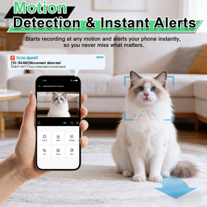 Tauboly WiFi Hidden Camera with APP Control, Spy Cam with Motion Detection, Indoor Security Camera for Home/Offices and Hotels