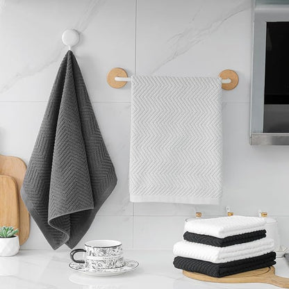 100% Cotton Kitchen Towels and Dishcloths Set