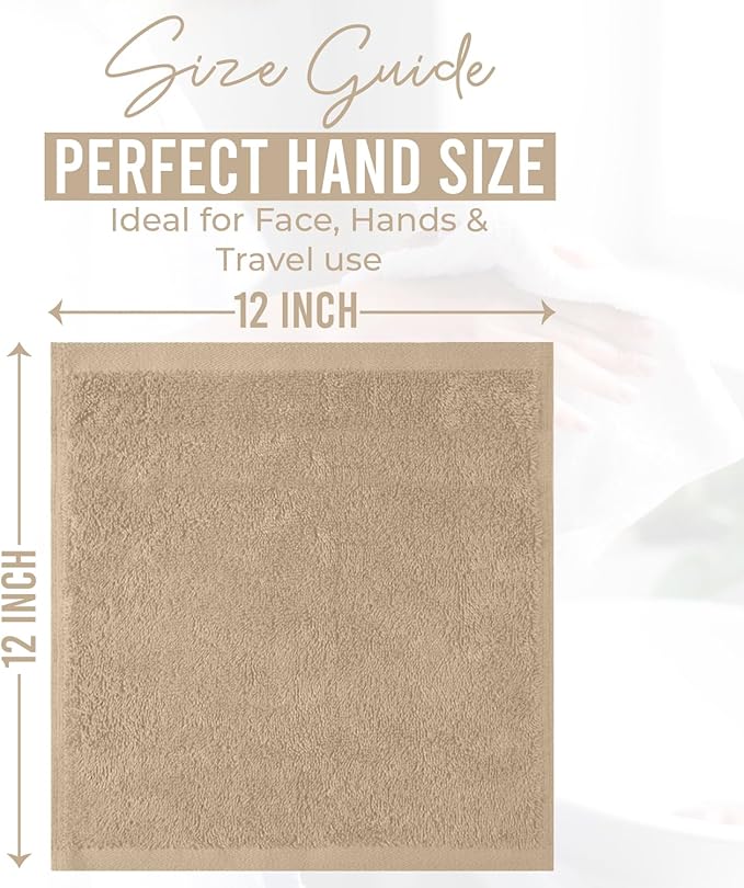 DAN RIVER 24 Pack Wash Cloths for Showering
