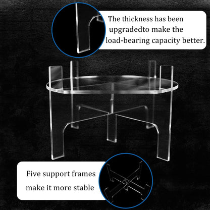 Acrylic Beverage Dispenser Stand, Glass Water Juice Drink Beverage Dispenser Floor Pitcher Stand Base for Parties and Catering Events, Fit Max 9 Inch Diameter of Water Dispenser Glass Drink