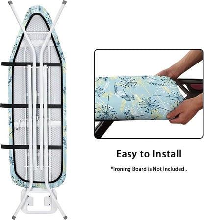 Home Ironing Board Cover, Floral Print Heat Reflective Ironing Board Cushion