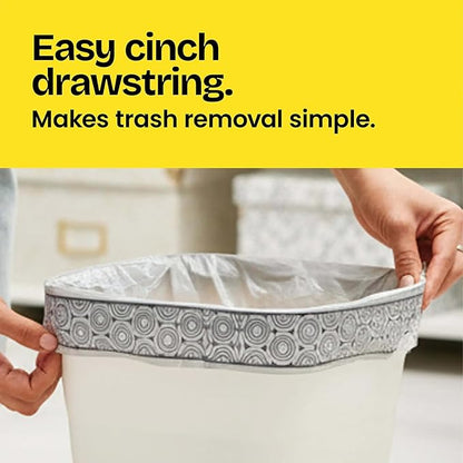 Glad Medium Trash Bags, 8 Gallon, Lemon Fresh Bleach Garbage Bags, Resists
