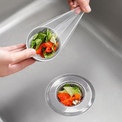 200 Pack Kitchen Sink Strainer Mesh Bag, Anti-Clogging Disposable Sink Drain