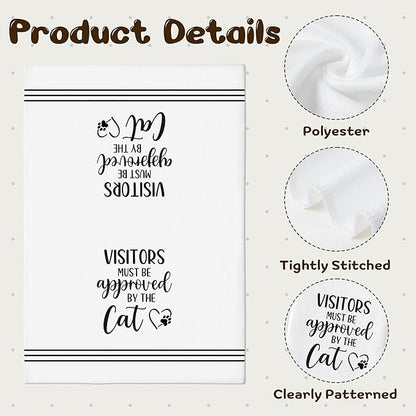 GROBRO7 Cute Cat Hand Towel