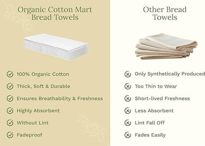 Organic Cotton White Dish Towels