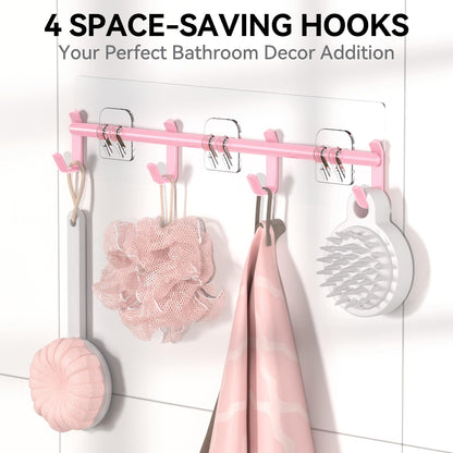 YASONIC Shower Caddy, 100% Rustproof Shower Shelves for Inside Shower, No Drilling Bathroom Organizers and Storage, 6 Pack Large Capacity Bathroom Shelves for Kitchen & Home Decor