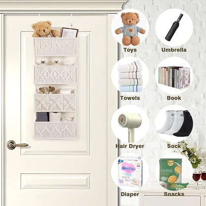 ANTIS'S HOME Nursery Over The Door Organizer Boho Decor Nursery Storage