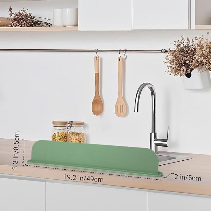 19.29 inch Silicone Sink Splash Guard, Splash Guard