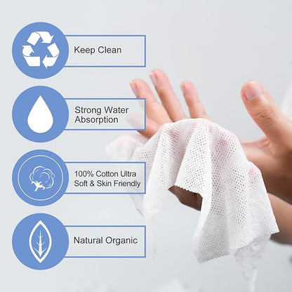 100 Pieces Of Compressed Towels, Disposable Compressed Towel Sheets, Travel