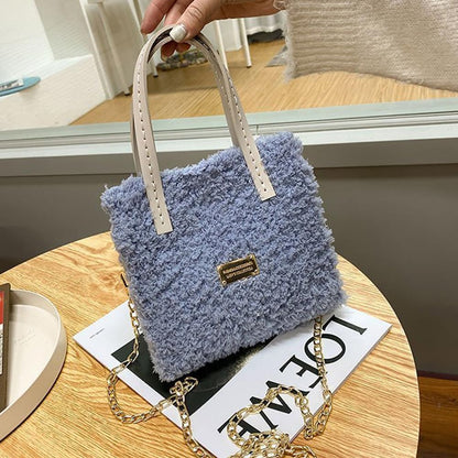 WADORN DIY Knitting Crochet Bag Making Kit, Handmade Woven Tote Bag Making Materials Set Women Shoulder Bag Making Accessories Hand Crafting Yarn Weaving Kit Birthday Christmas Gift, Blue