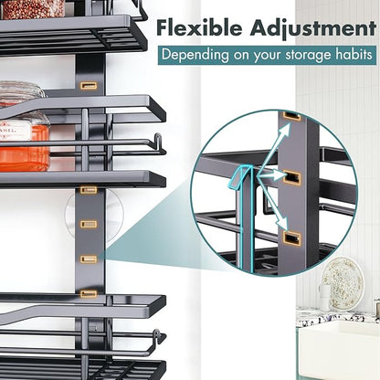 Over The Door Pantry Organizer，9-Tier Over The Door Organizer