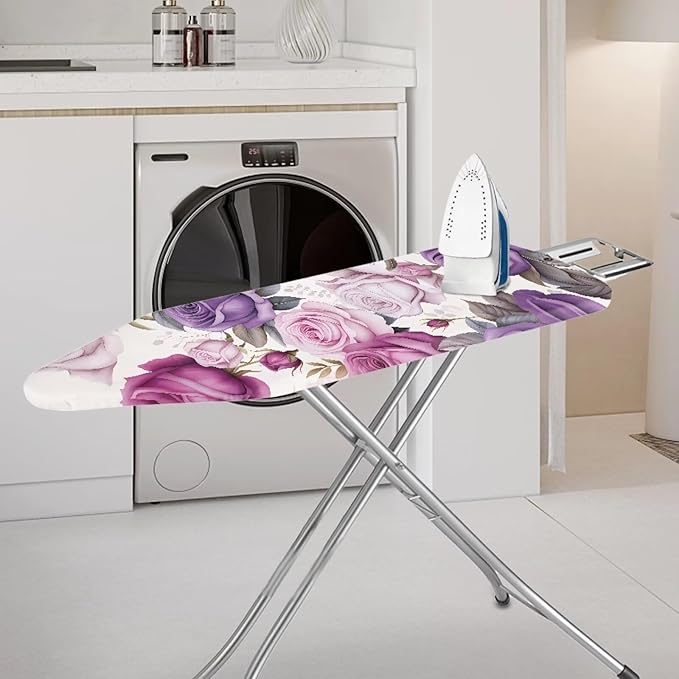 Colorful Rose Ironing Board Cover Elasticized Edges Home Decorations Easy to