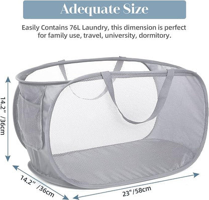 2 Pack Durable Collapsible Laundry Baskets