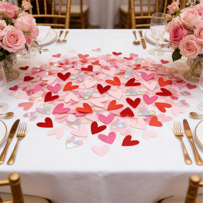 200Pcs Valentines Day Confetti Valentines Confetti Paper Hearts for Valentines Day Party Decorations Table Decorations Valentines