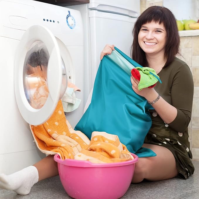 Shappy 2 Pcs Large Travel Laundry Bag Washable Waterproof Wet Dry Large Dirty