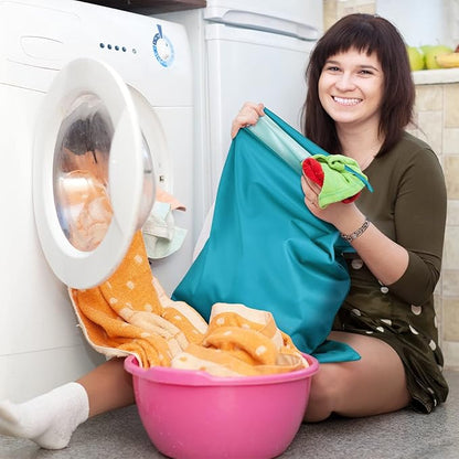Shappy 2 Pcs Large Travel Laundry Bag Washable Waterproof Wet Dry Large Dirty