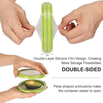 Winb Avocado Saver & Onion Storage Set of 4 Reusable Fruit and Veggie Savers