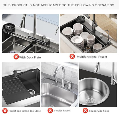 Stone Faucet Mat for Kitchen Sink, Diatomite Fast Drying Absorb Moisture Tray