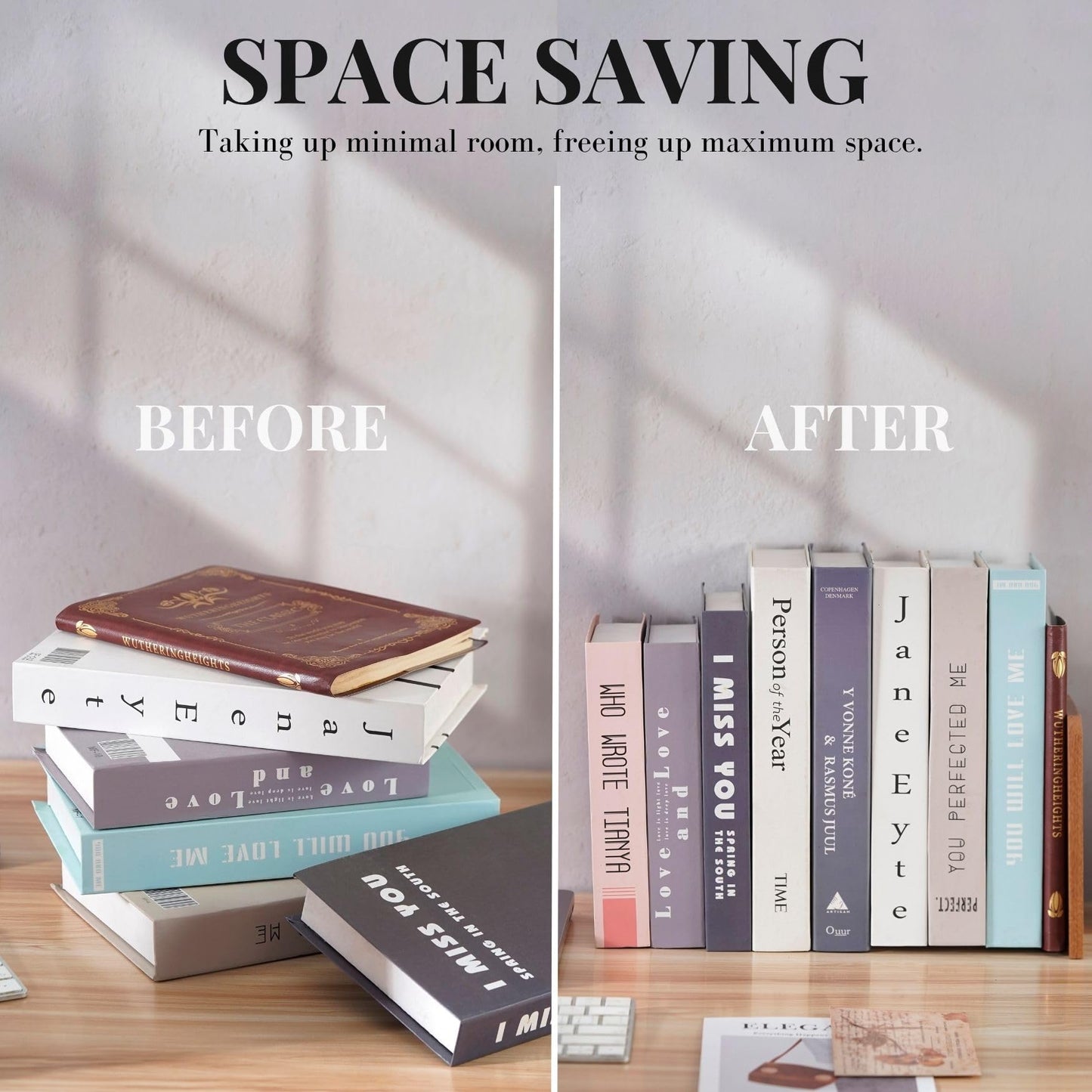 Christian Book Ends, Religious Book Ends, Christian Gifts for Women Men, Novelty Bookends Unique, Heavy Duty Wooden Bookends for Shelves Decorative(1 Pair, 4.72x6.69 Inches) - Moment