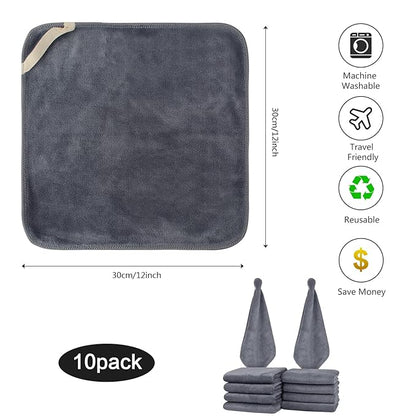 SINLAND Microfiber Facial Cloths Fast Drying Washcloth 12inch x 12inch