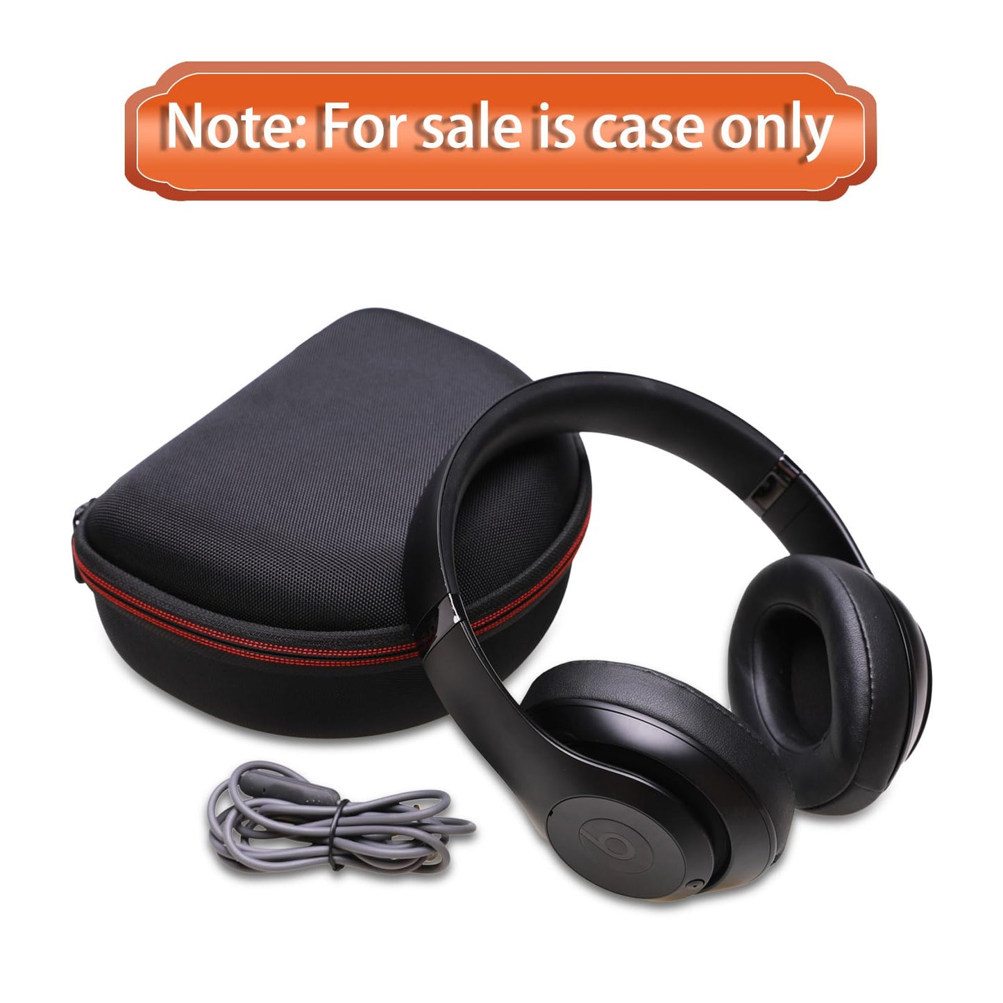 Headphone Case Compatible with Beats Studio Pro/Solo 4 / Studio 3 / Solo 3 / Picun B8 / BERIBES/JLab JBuds Lux ANC Wireless Bluetooth Noise Cancelling Headphones, Black(Case Only)