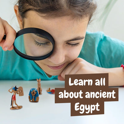 Science4you Egyptian Dig Kit for Kids – Learn About Ancient Egypt with This Dig Kit, Do a Historical Excavation & Discover All 5 Egyptian Statues, an Archeology Gift for Girls & Boys Age 8 9 10 11+