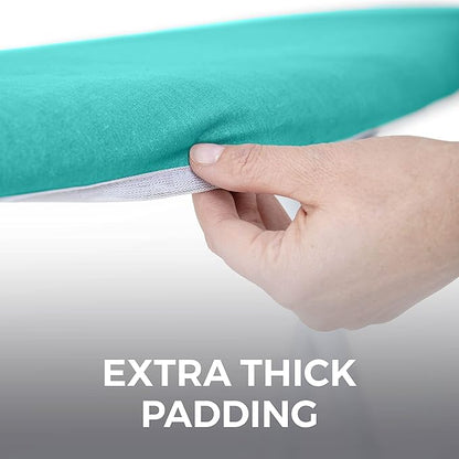 HOME GENIE Ironing Board Cover, Extra Thick Padding, Scorch Resistant Silicone