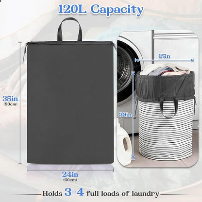 Laundry Bag Extra Large Heavy Duty, Laundry Basket Liner Replacement, Drawsting