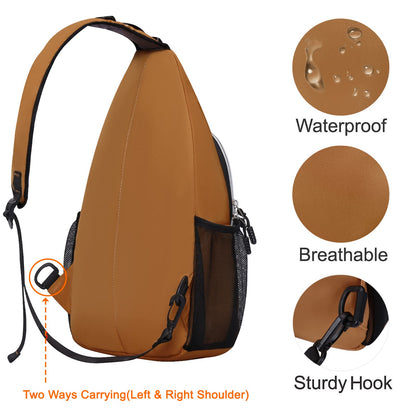 MOSISO Sling Backpack, Multipurpose Crossbody Shoulder Bag Travel Hiking Daypack