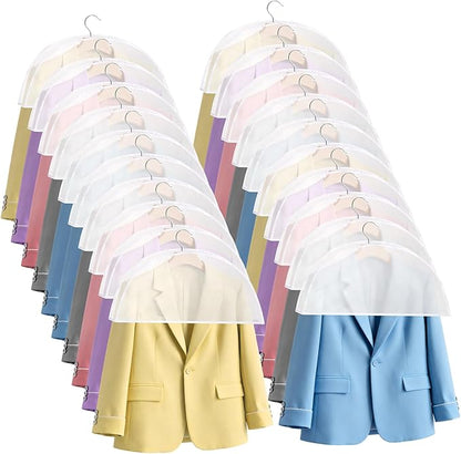 Foraineam 20 Pack Shoulder Covers Clothes Suit Protectors Breathable Garment