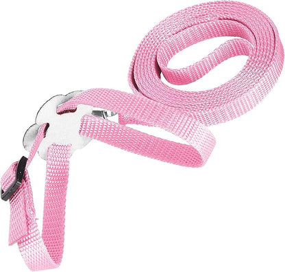 Bird Harness and Leash, 120cm Pet Parrots Adjustable Nylon Anti‑Bite Training Rope for Outdoor Flying Parrot Harness Leash Training Supplies for Parrots Alexandrine, Scarlet, Keck, Mini Macaw(Pink)