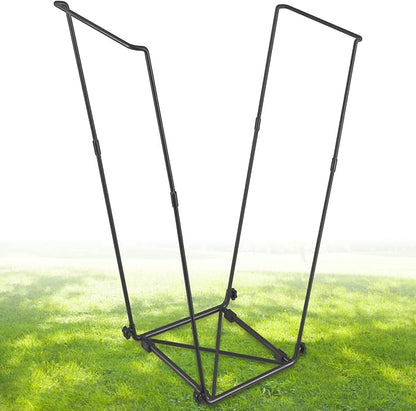 FEED GARDEN Trash Bag Holder, Outdoor Metal Leaf Bag Holder Stand, Garbage Bag